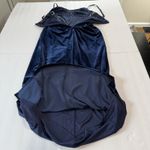 NWT Lulus Alluring Icon Navy Blue Velvet Bustier Sleeveless Maxi‎ Dress LARGE Photo 6