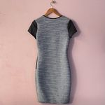 Double Click Gray & Black Bodycon Textured Mini Dress Photo 1