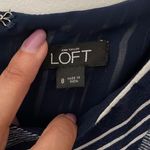 Ann Taylor  LOFT Romper.‎ Size 8 Navy Striped. Summer Photo 3