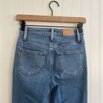 Paige  Denim Cindy High Rise Straight Leg Destroyed Raw Hem Jeans in Mel Size 24 Photo 10