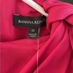 Banana Republic NWT  Tie Neck
Sleeveless Sheath Midi Dress Fuchsia size 0 Photo 4