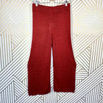 ZARA Knit Culottes in Red Rust Wide Leg High Waist Photo 2