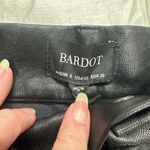 Bardot  Black Vegan Leather Straight Leg Pants Size 4 NWT Photo 5