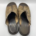 Cole Haan Country Womens Open Toe Mule Shoes Beige Low Heel Slip On Leather 7.5B Photo 6