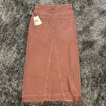 Urban Outfitters 🌸NWT  BDG BROWN MAXI DENIM SKIRT SIZE SMALL 🌸 Photo 4
