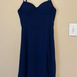 Windsor Windsoe Royal Blue Midi Dress with Slit Photo 0