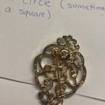 Vintage Avon Brooch Pin Purple Rhinestone Gold Tone Costume Jewelry Photo 1