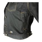 Harley Davidson vintage denim black jacket Ladies cotton size small Photo 4