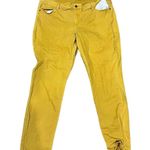 Old Navy Women's Size 18 Yellow Mid-Rise Skinny Jeans Stretch Denim Photo 4