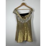 Sandro  Palacio Metallic Mini Dress Photo 6
