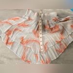 Hollister Forever 21 Size L Tropical Smocked Elastic Waist Blue Coral Flowy Shorts Photo 8