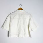 Chico's Chico’s Soft-Stretch Short Cotton Shacket – Size 2 (US Large) – Ecru NWT Photo 1