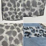 Vintage Animal Print Scarves Set of‎ Three Leopard Zebra Tiger Snake Blue Black Photo 5