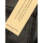 Banana Republic  Petite Vegan Leather Bootcut Pants Black 14P Smooth Coat MidRise Photo 3