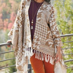 Soft Surroundings  Kensington‎ Kimono Boho Fringe One Size Photo 0