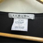 La Belle Y2K Tank Top. Size: Small. Color: Black. Black Photo 3