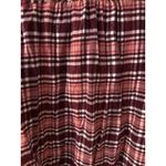 Lands' End Women's Long Sleeve Flannel Shirt Pink Maroon Plaid Cotton Plus 20W Photo 6