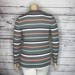Gap NWT Size XL Gray Stripe V-Neck Long Sleeve Favorite Knit Top Shirt Photo 2
