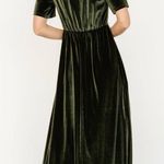 Baltic Born  Vivian Olive Green Velvet Maxi Dress Photo 1