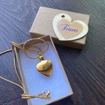 Golden Heart cremation urn necklace Gold Photo 1