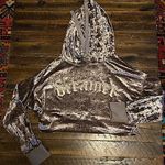 Essue Velvety Cropped Sweatshirt DREAMER hoodie, Photo 5