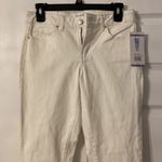 Jessica Simpson  Rolled Crop Skinny White Jeans size 4 inseam 27” brand new Photo 1