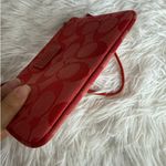 Coach y2k Soho Red Signature Canvas Wristlet Photo 2
