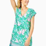 Lilly Pulitzer Rare Print Talli Cover Up in Pink Blossom Suite Views Size Small Photo 2