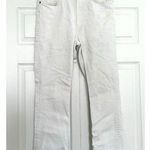 ZARA  Straight Leg High Rise White Denim Jeans Women's Size 10 Photo 0