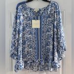 Cynthia Rowley Cynthia Rowley Boho Top Shirt Blouse Tunic Plus Sz 2X Floral NEW Photo 2