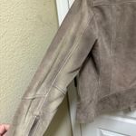 H&M Women's Faux Suede Biker Jacket – Size 2 – Taupe – Edgy & Versatile Photo 12