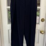 Susan Graver Regular Lux Knit Pull-On Wide-Leg Pants Button Zip Fly Blue PXL Photo 3
