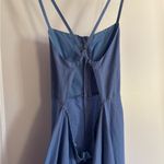 Denim Midi Dress Blue Size M Photo 1