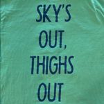 Chubbies  T-Shirt Men’s The Soto Light Turquoise Sky’s Out Thighs Out Medium Photo 4