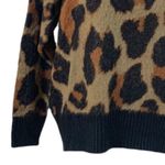 Band of Gypsies Leopard Fuzzy Oversize Crew Neck SweaterWomen's Size XS Photo 8
