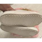 Sam Edelman Leya White Leather Tan Blush Faux Fur Pom Pom Sneaker Shoes Sz 8.5 Photo 5