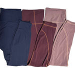 Athleta Lot Of 3  Leggings Women Sz M Purple/Blue Workout Gym Athletic Photo 0