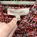 Philosophy Red Chunky Knit Turtleneck Sweater Women’s Size Large Photo 2
