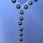 Elegant Blue Beaded Necklace trim top sleeveless 1X Photo 1