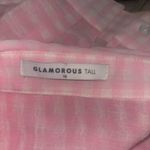 Glamorous tall gingham ruffle blouse pink Photo 4