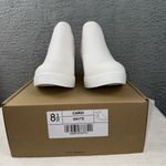 Journee Collection Shoes Womens 8.5 White Platform Slip On Wedge Sneaker NEW Photo 1