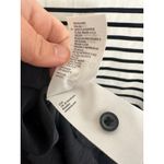 COS Black White Red Horizontal Striped Button Up Mini Silk Dress size US XS Photo 8