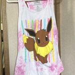 Mighty fine  Pink and White Eevee Tank Top Pokémon medium Photo 0