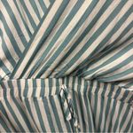 Pretty Garden Viscose Striped Wrap Look V Neck Ruffled Hem Flowy Dress Womens XL Photo 3