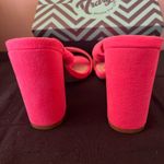 Trary Size 7 Barbie Pink Three Inch Lace Up Heels Photo 7