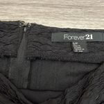 Forever 21 Black Mini Skirt with Sequins Stretchy Zip Up Back Size Small Photo 4