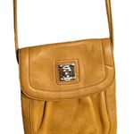 Tignanello Mustard Leather Crossbody Handbag. Yellow Photo 0