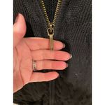Ralph Lauren Lauren  black zip up cardigan size medium Photo 2