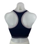 SOUL Women's Blue Pink Ribbed Knit Racerback Yoga Athletic Sports Bra Crop Top L Size L Photo 1