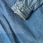 Cabin creek Vintage Denim Floral Embroidered Button Up 100% Cotton Medium  Photo 2